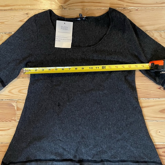 Eileen Fisher wool cashmere knit cashmere dress - Picture 8 of 9